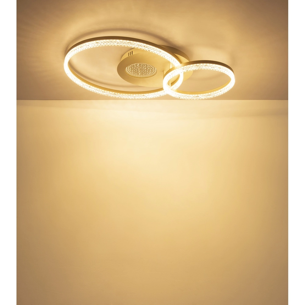 Round ceiling lamp Sanford sand brown Globo 9007371586738