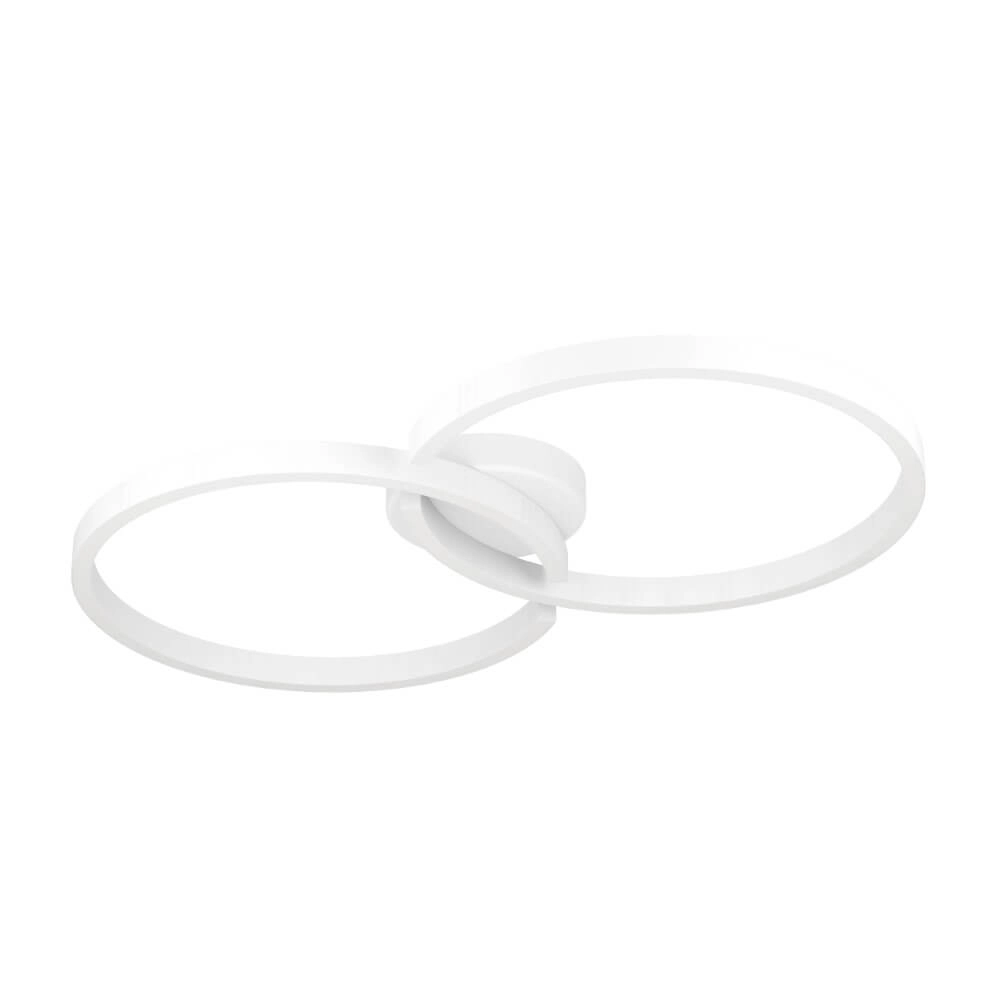 White LED ceiling light Amandolo 2-rings