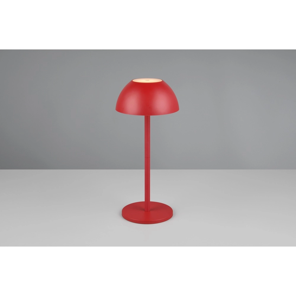 Table lamp Ricardo red Ø 13.5cm Trio 4017807601817