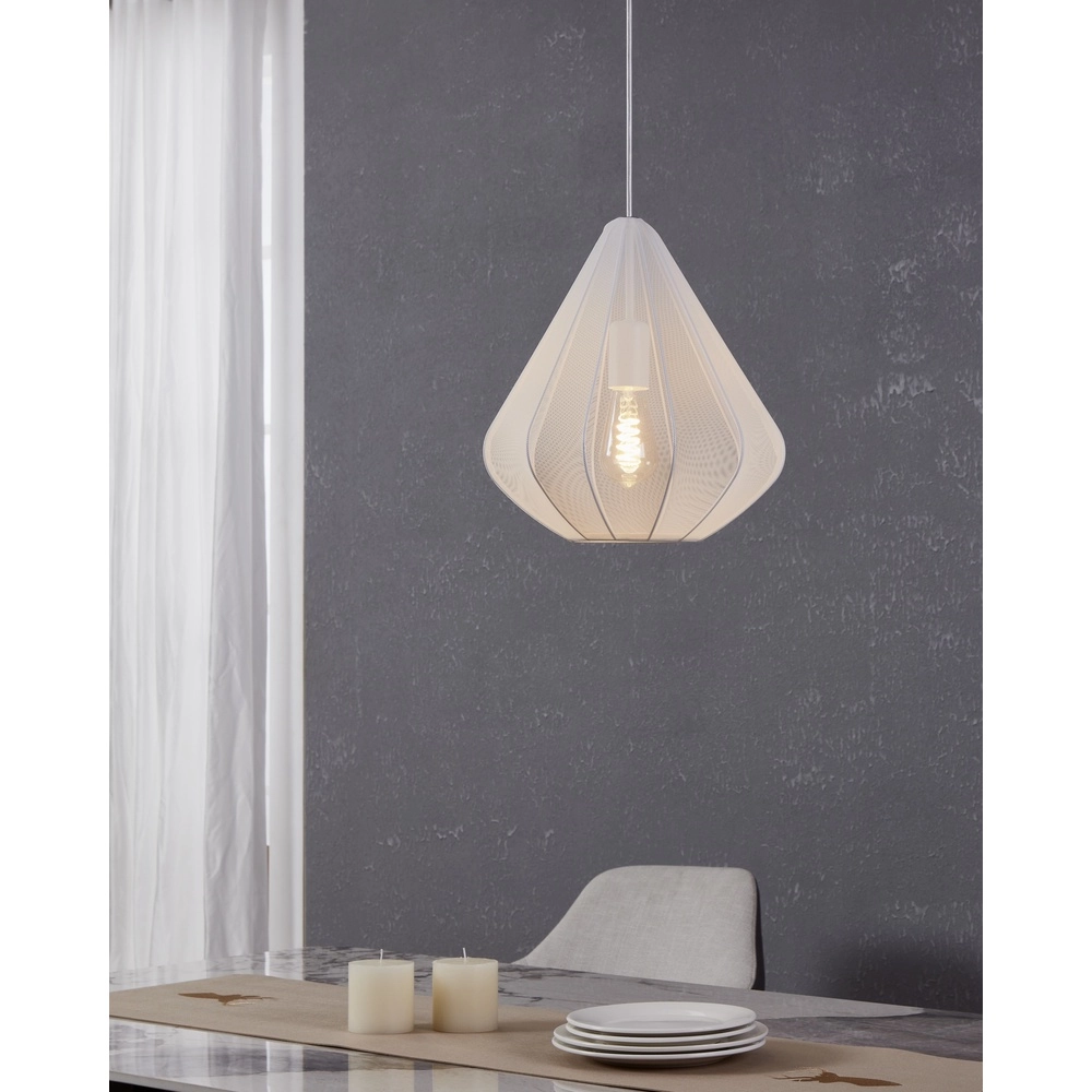 Pendant lamp Ø 33cm Dolwen White - Japandi Eglo 9002759439965