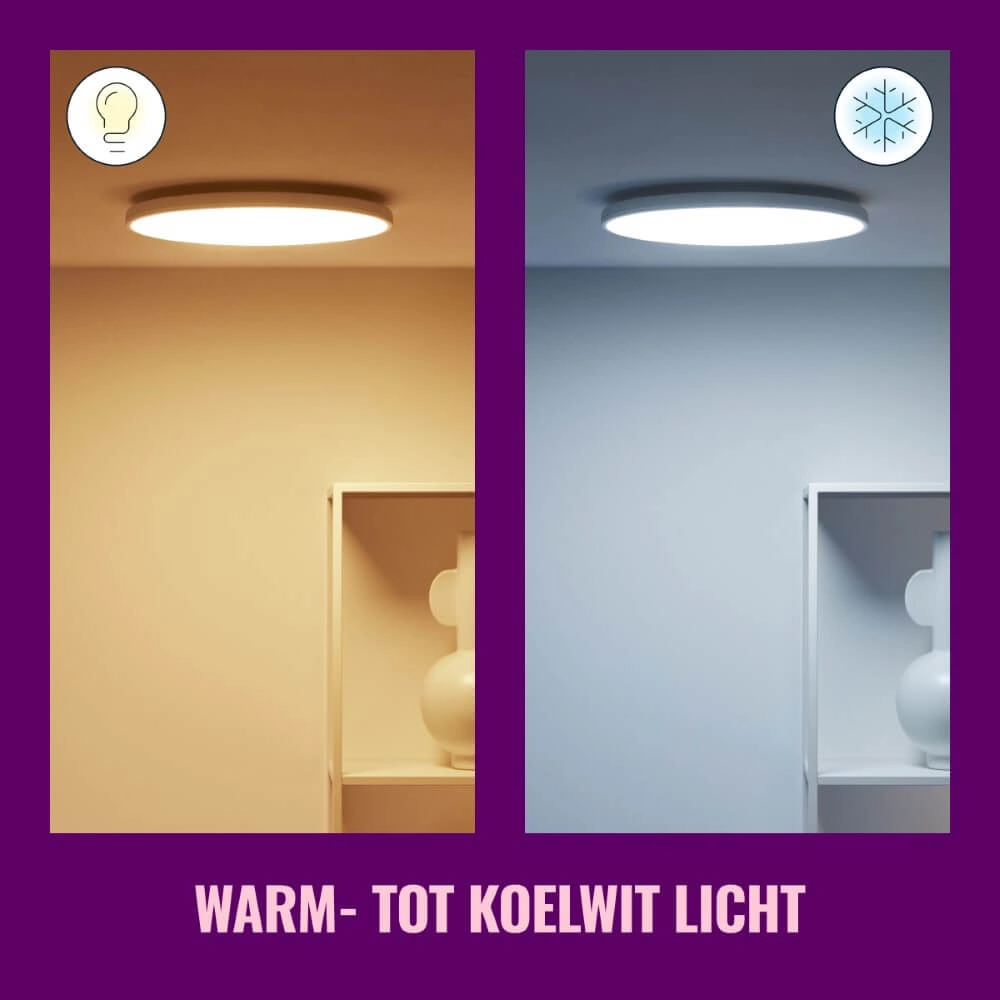 Smart ceiling light Rune Ø 40cm - white WiZ 8719514554276