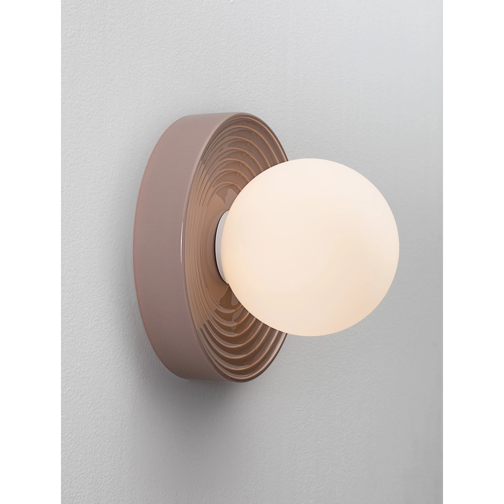 Wall lamp Orbique mocha brown Ø 22cm Lyora 5212017483874
