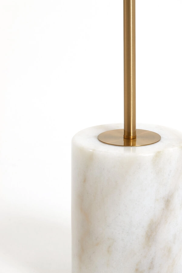 Unique floor lamp Medina white with gold Light & Living 8717807650889
