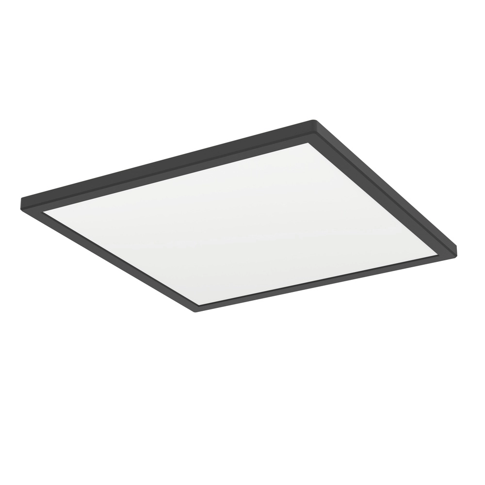 Bathroom lamp with remote Rovito-R Square - Black - 39x39cm