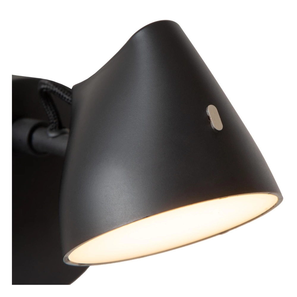 Wall light Milne Black Lucide 5411212421098