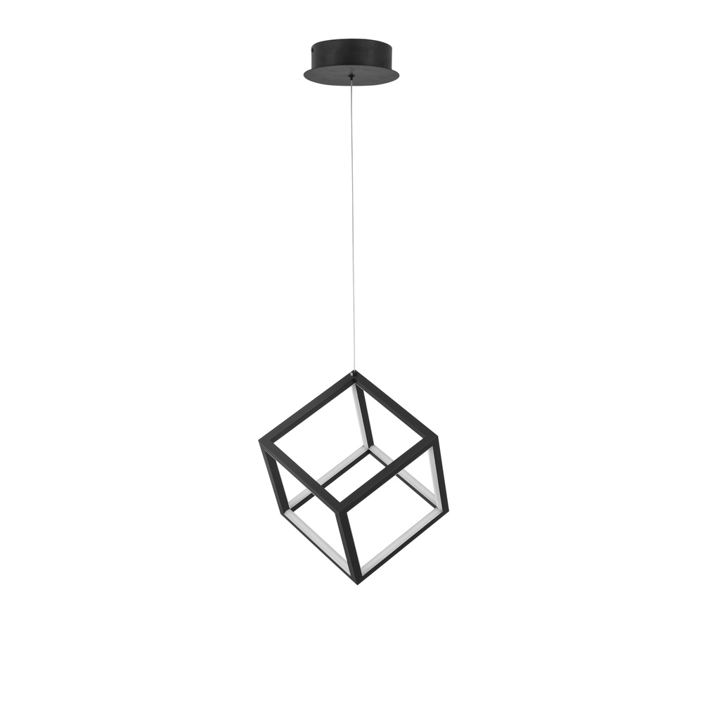 Square pendant lamp Gabbia black Lyora 5212017423399