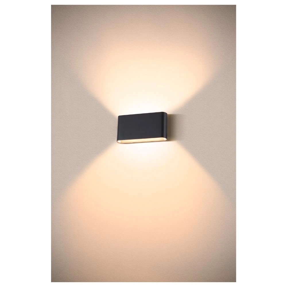 Led wall spot Oval 18 Up & down - black SLV 4024163273442