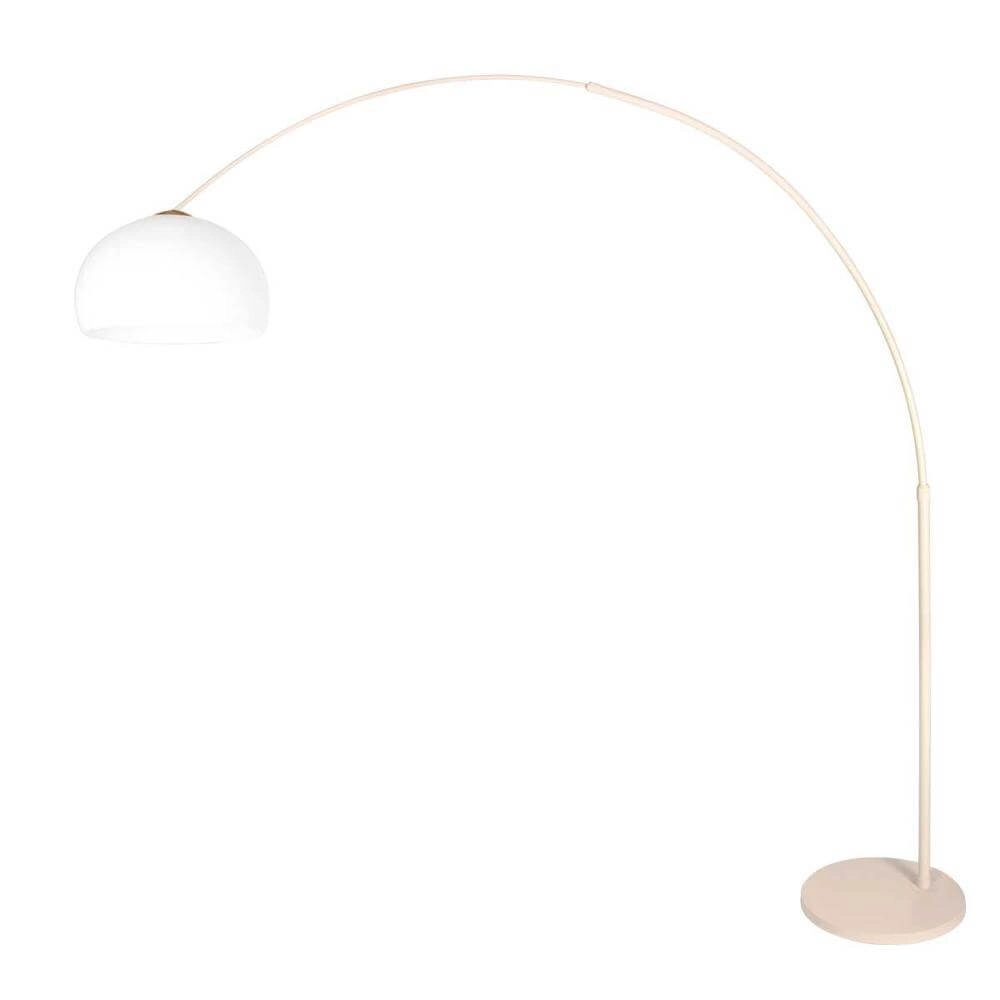 Arc lamp Sparkled Light cream with white ball shade Ø 45cm Steinhauer 8712746179958