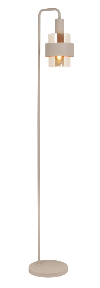 Trendy floor lamp Marrone Sand with glass
