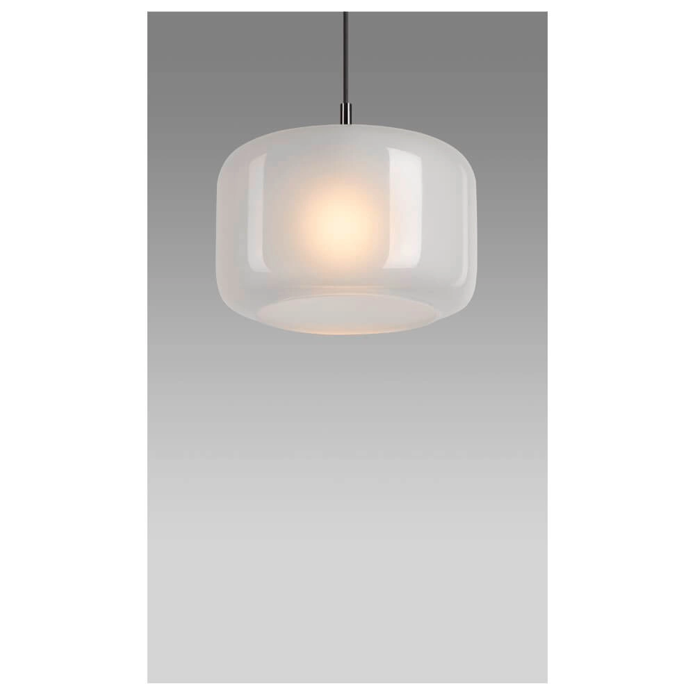 Glass pendant lamp Pantilo white glass Ø 28cm SLV 4024163266413