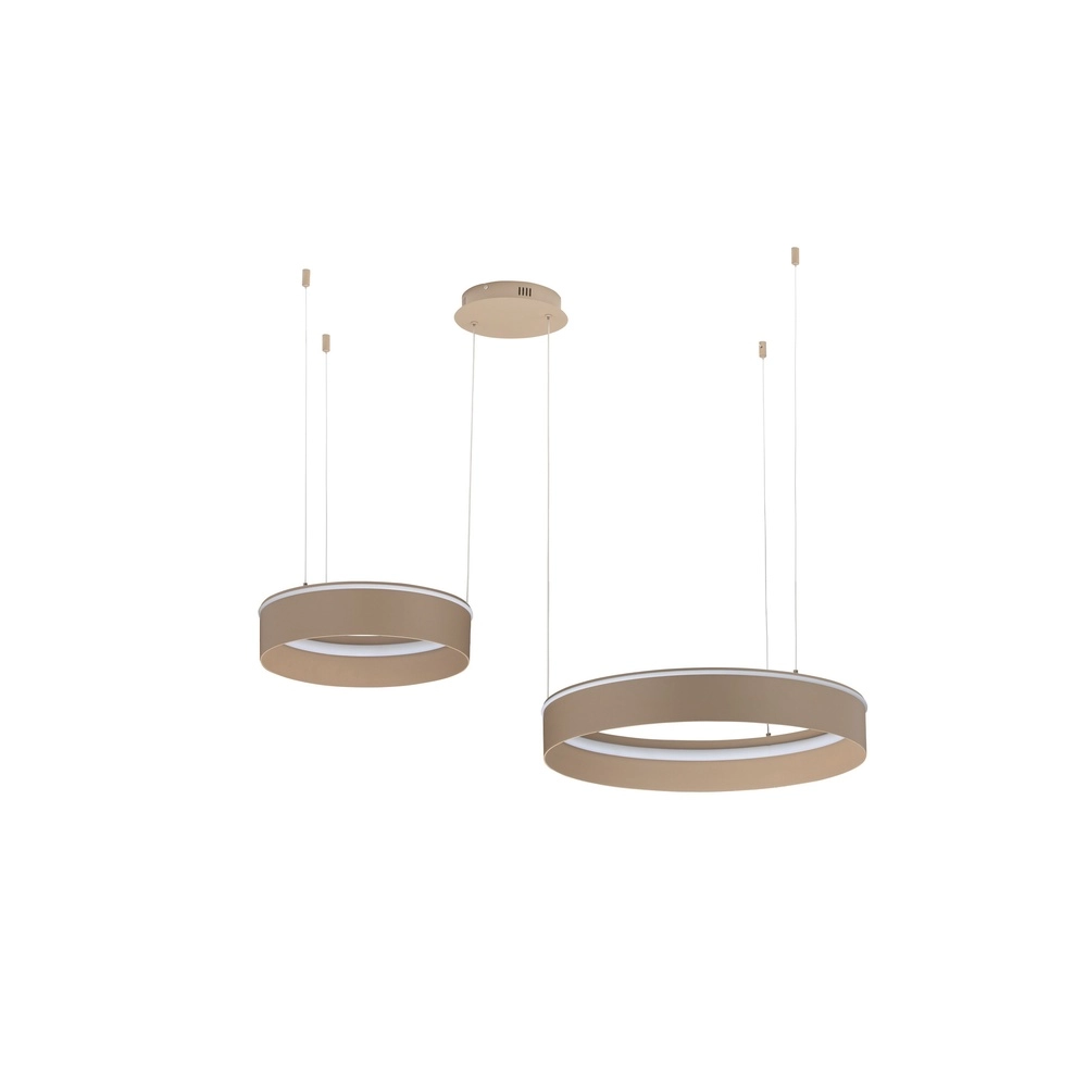 Modern pendant lamp Olivia Double sand brown Lyora 5212017494269