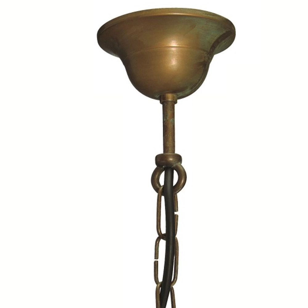 Porch hanging lamp Maritime rural 22cm copper brown Franssen 8021035005701