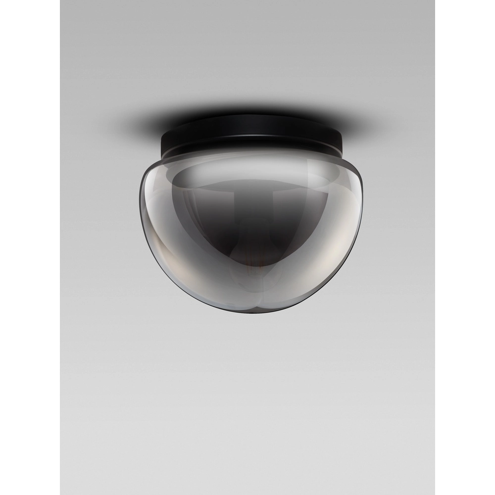 Ceiling lamp Ebony smoke glass Ø 24.5cm Lyora 5212017483553