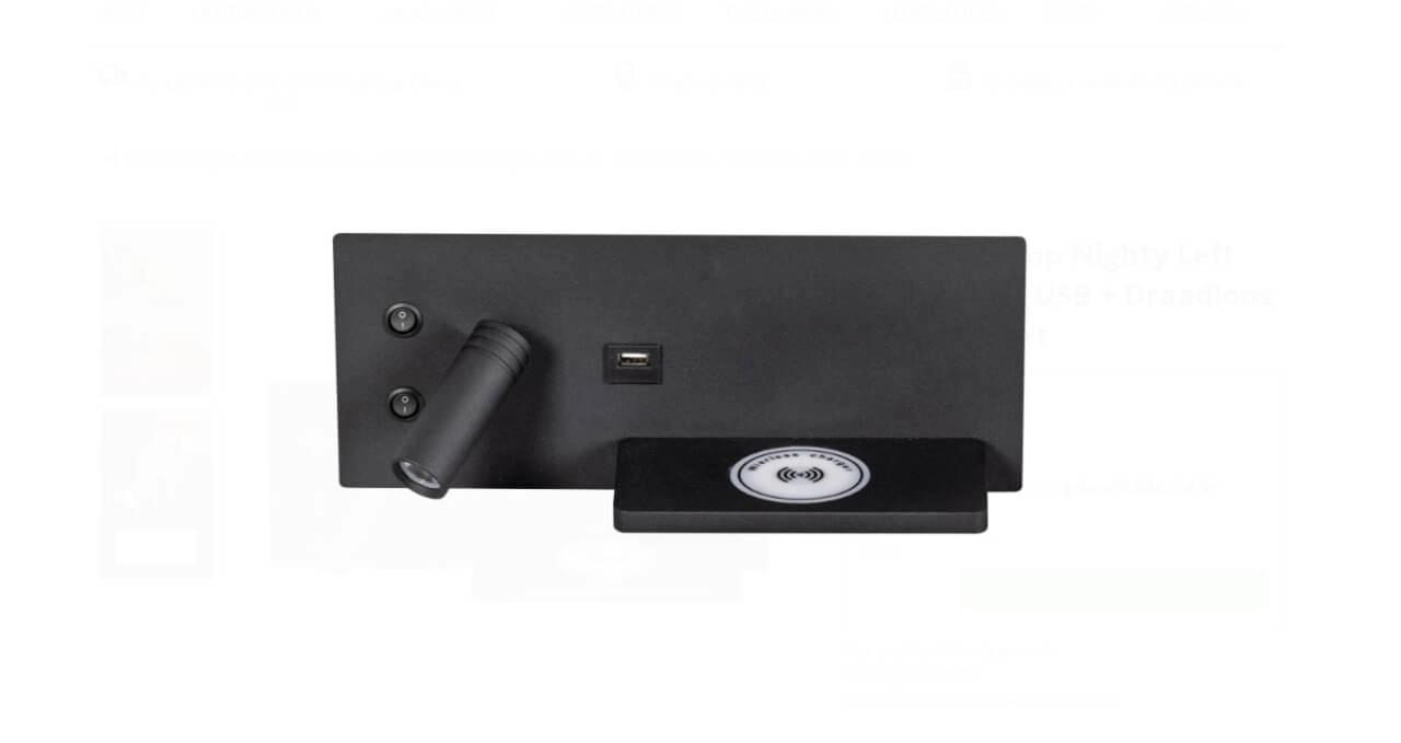 Bedroom lamp Nighty Left USB