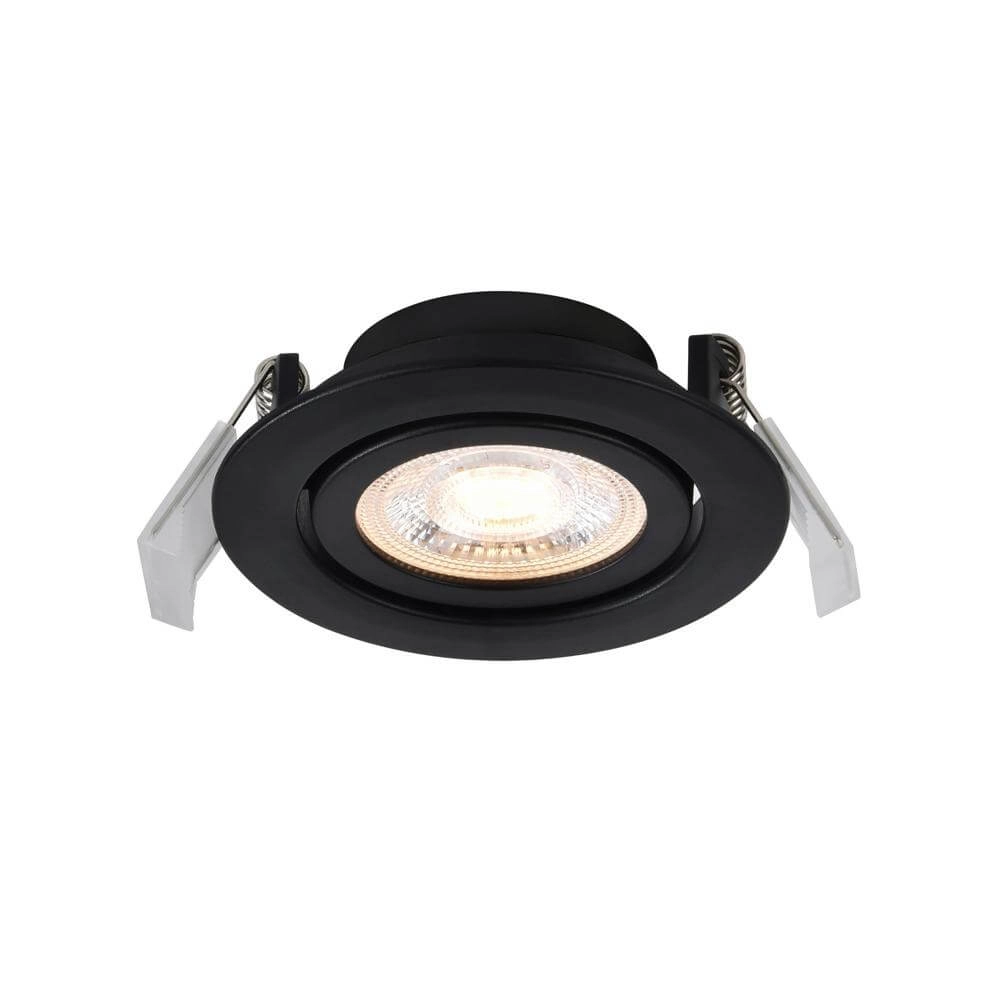 Black recessed spotlight Monolo Ø 8.2cm Nordlux 5704924023187