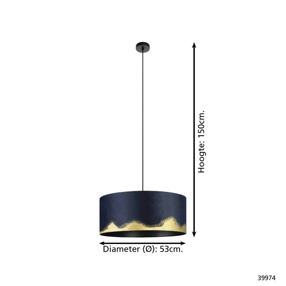 Chic hanging lamp Casuarita Ø 53cm Stars of Light 9002759399740