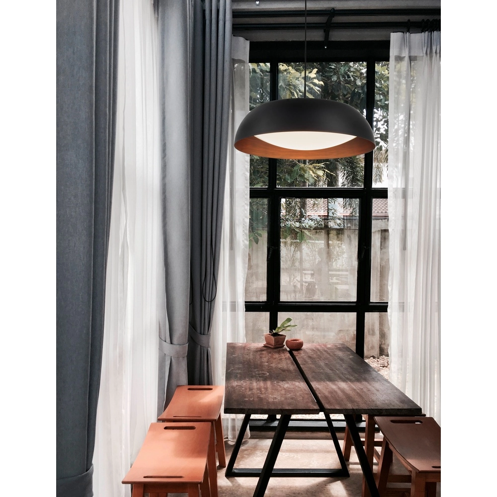 Design pendant lamp Landon black with copper Lyora 5212017413611
