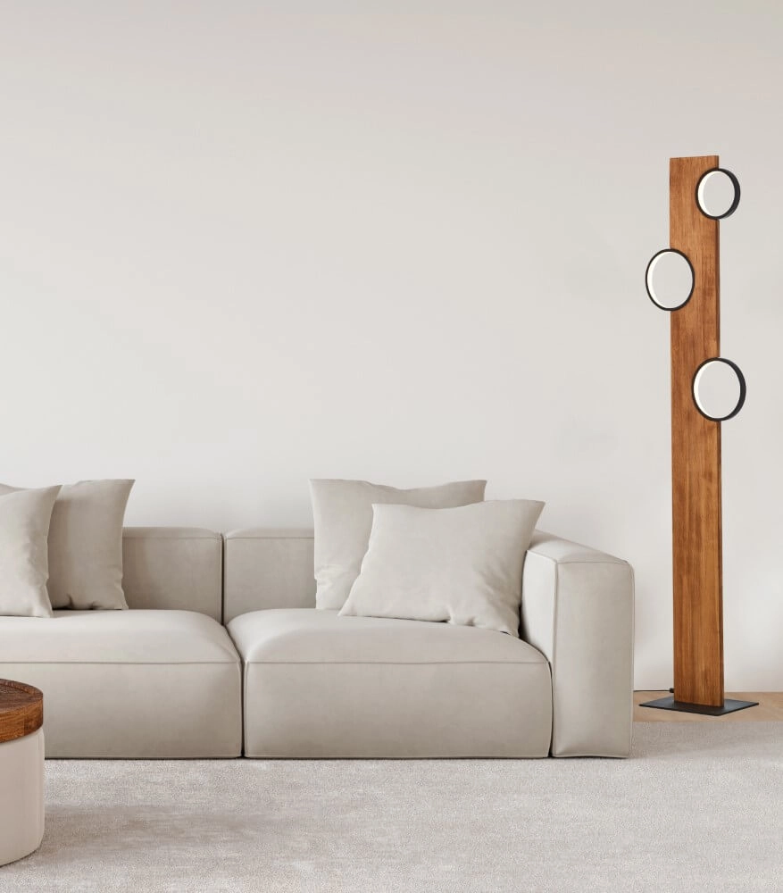 Floor lamp Cheesy wood Brilliant 4004353429613