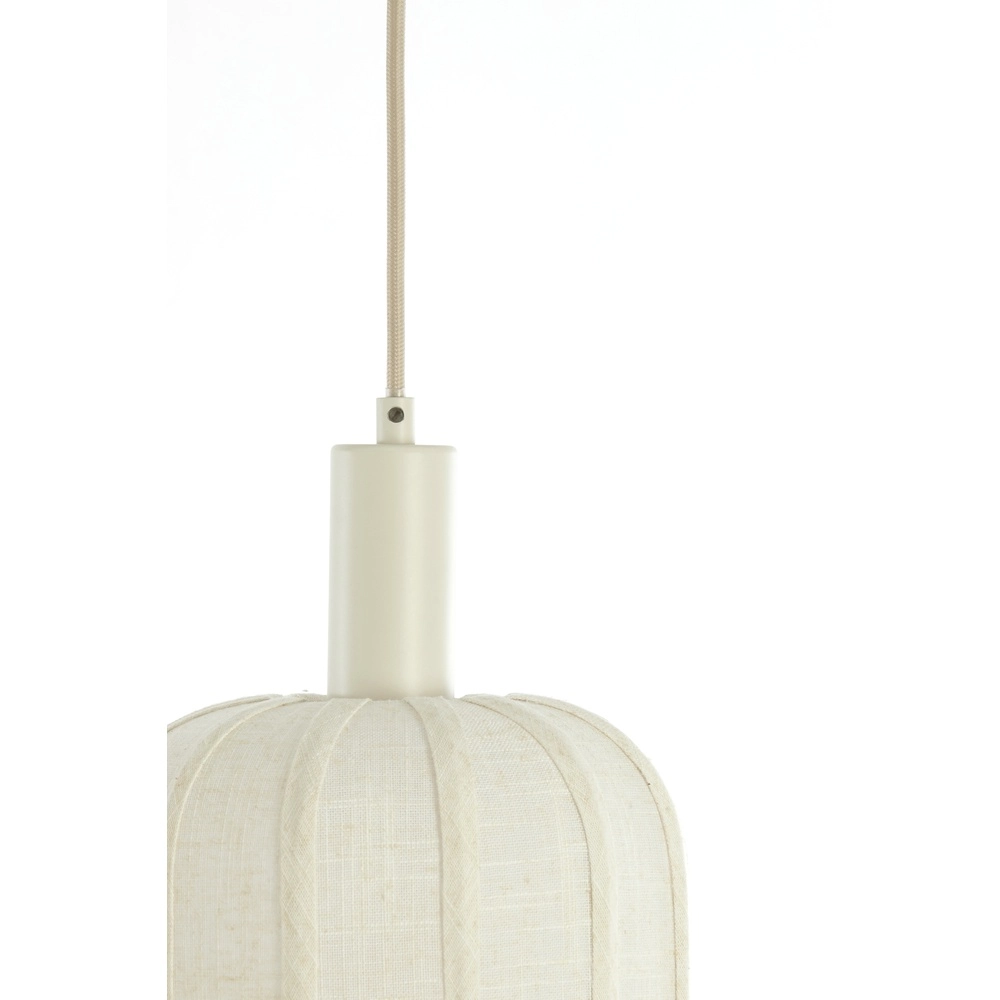 3L dining table pendant lamp Tufia linen cream Light & Living 8717807816735