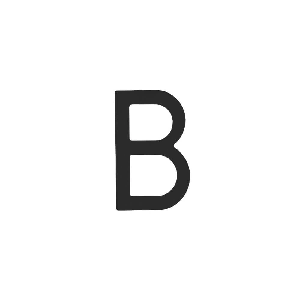 House letter B Numbra 10cm black