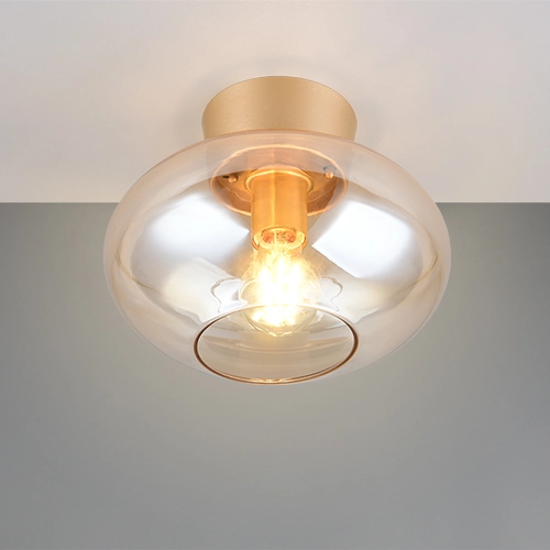 Ceiling lamp Sidera amber Ø 26cm