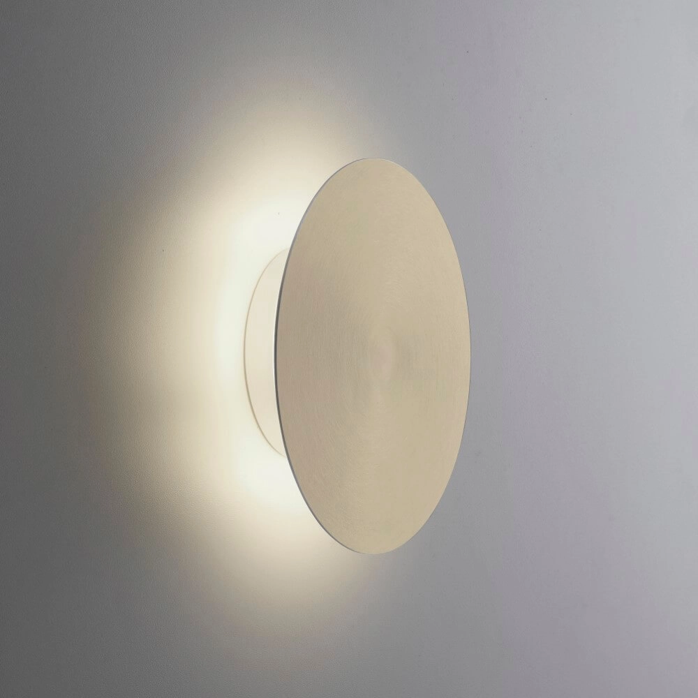 Design wall lamp Akku Puntua Ø 18cm brass Paul Neuhaus 4012248372494