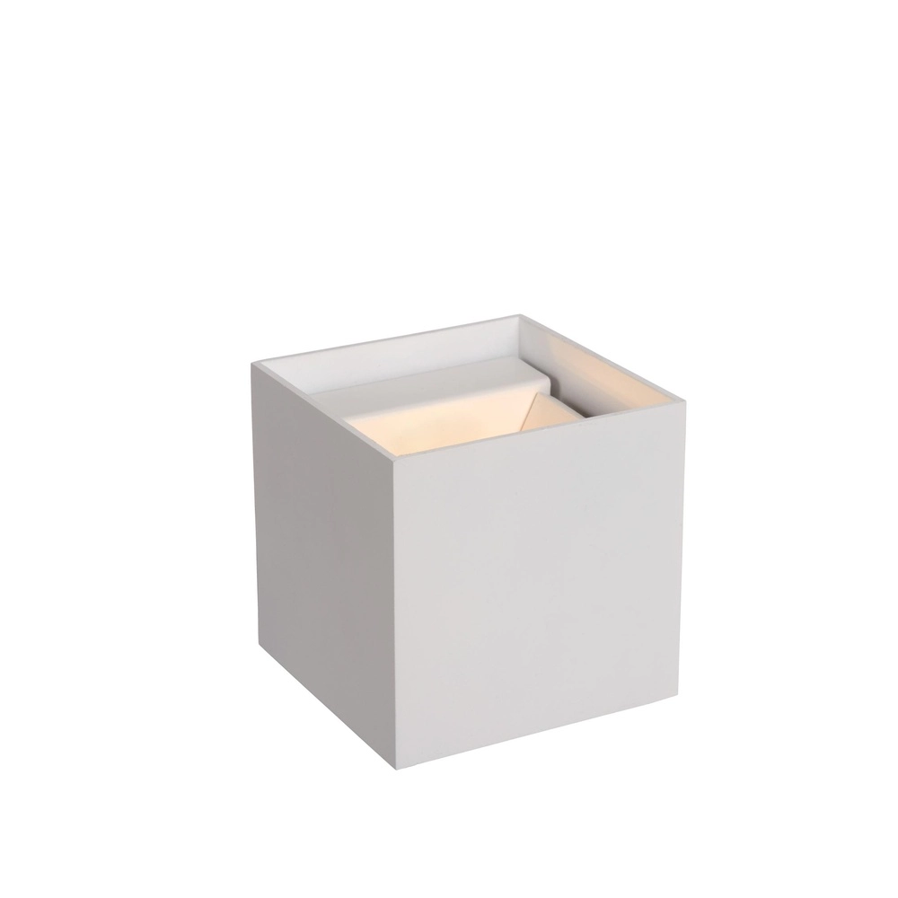 Square wall spotlight Xio 2700K white Lucide 5411212091895