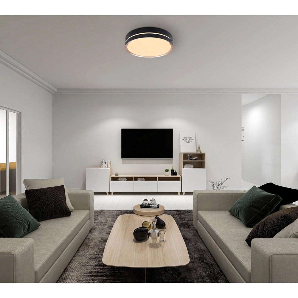 Design ceiling lamp Manni black Ø 38.5cm Globo 9007371422159