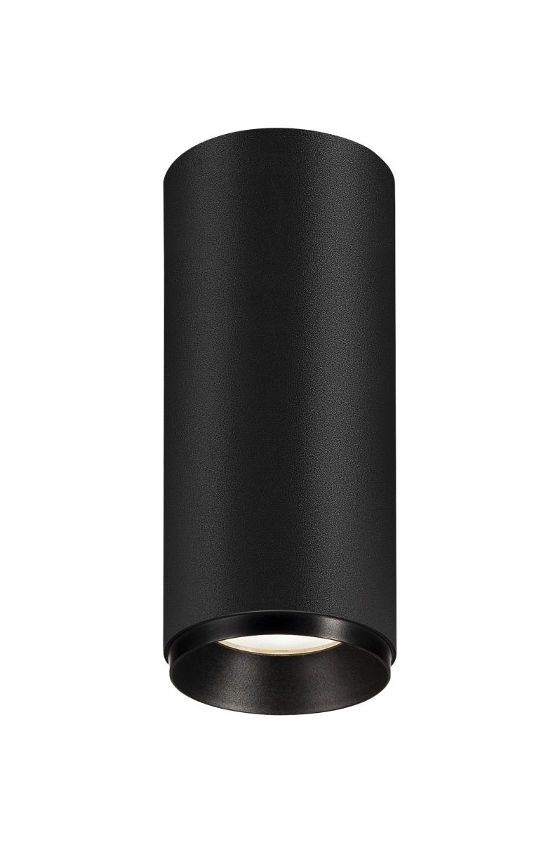 Surface-mounted spot Numinos S cylinder black 4000K - 36deg