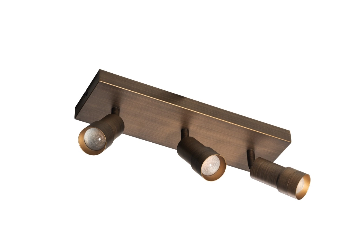 Triple surface-mounted spot Liam LED - Bronze