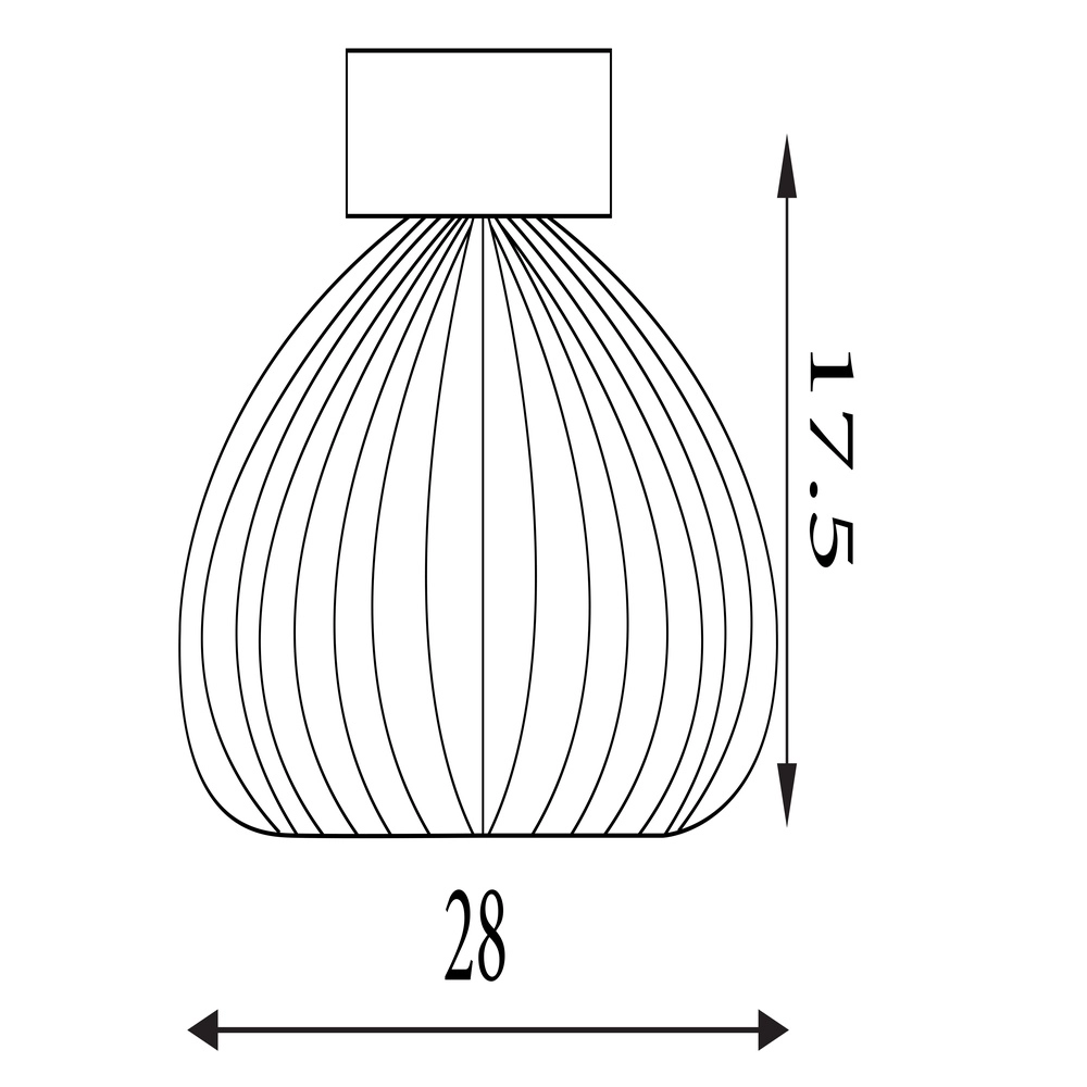 Ceiling lamp Celestial Amber glass Searchlight 5053423306728