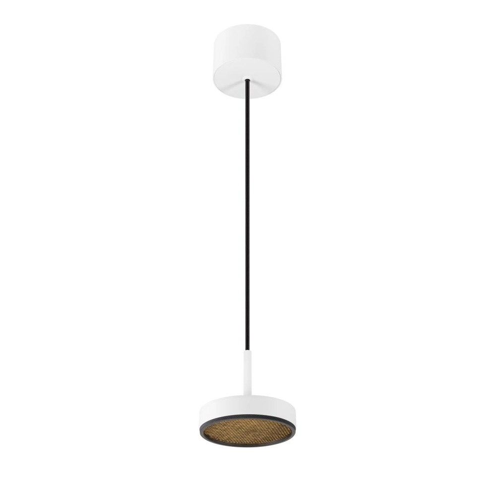 Pendant lamp Grip! Flat white with black Ø 14cm SLV 4024163304245