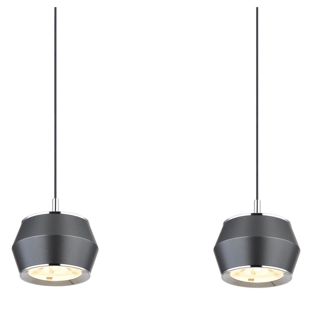 Round pendant lamp Marthy grey Ø 10cm Globo 9007371452118
