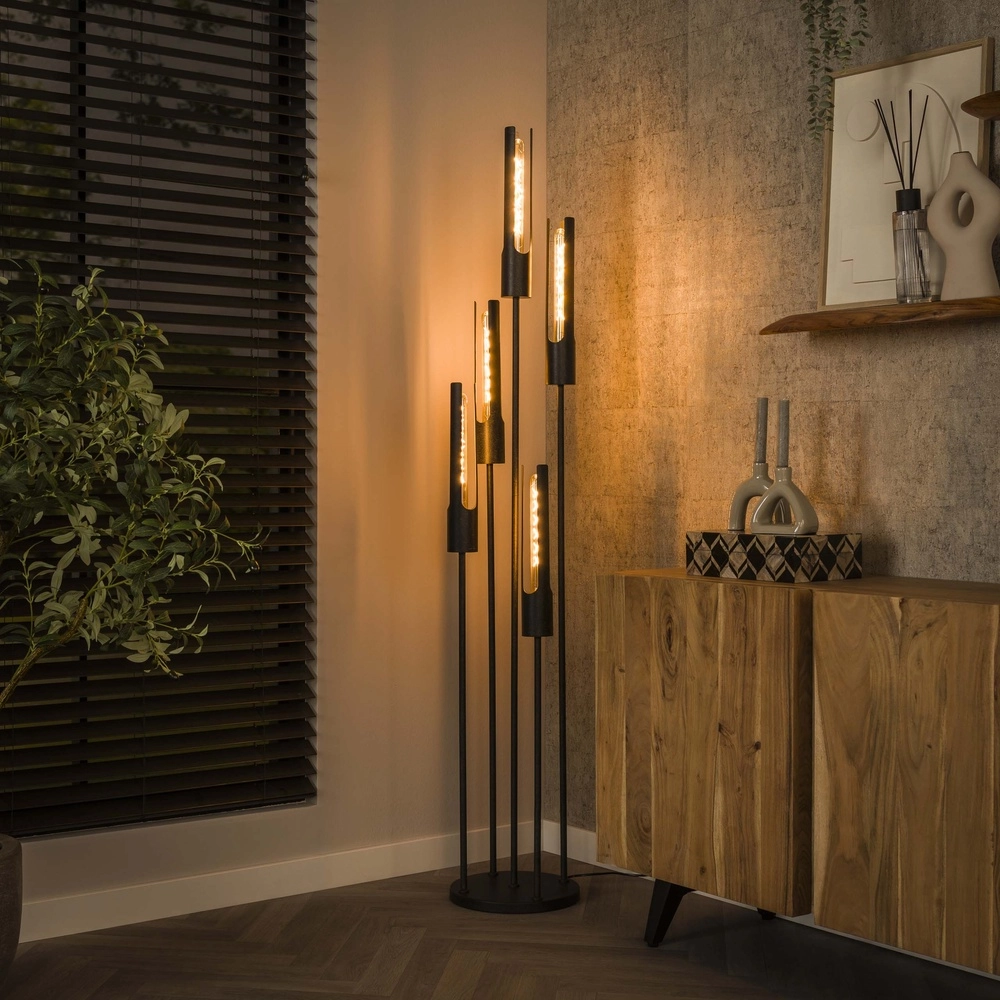 5L floor lamp Tube black - E27