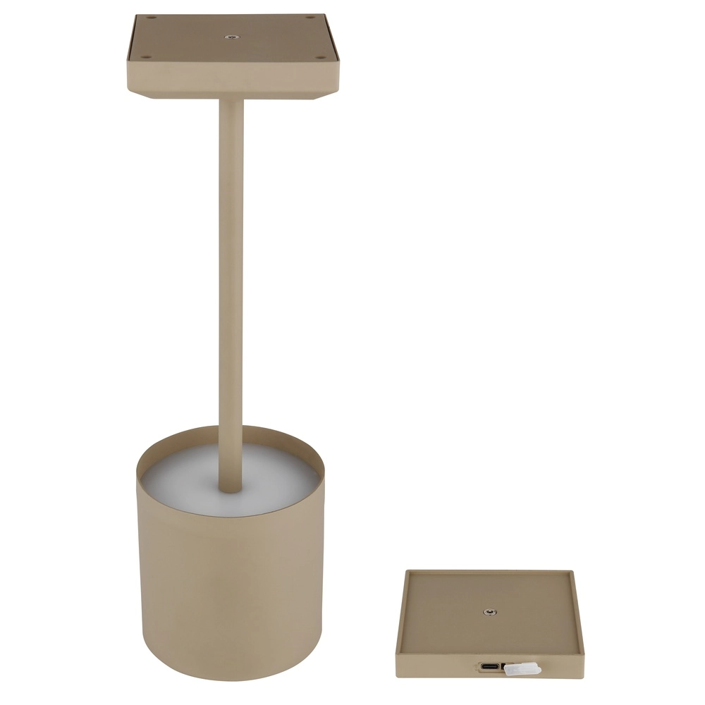 Modern table lamp Dixon Sand Brown Rechargeable Globo 9007371531394