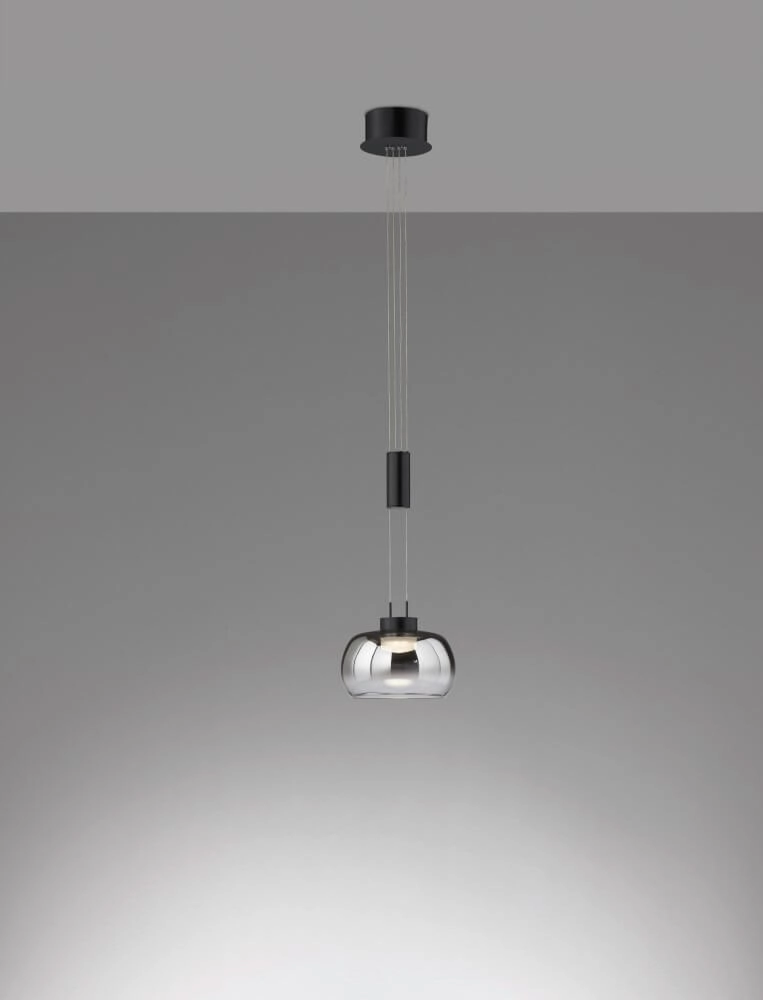 Hanging lamp Arosa black Fischer & Honsel 4003694609869