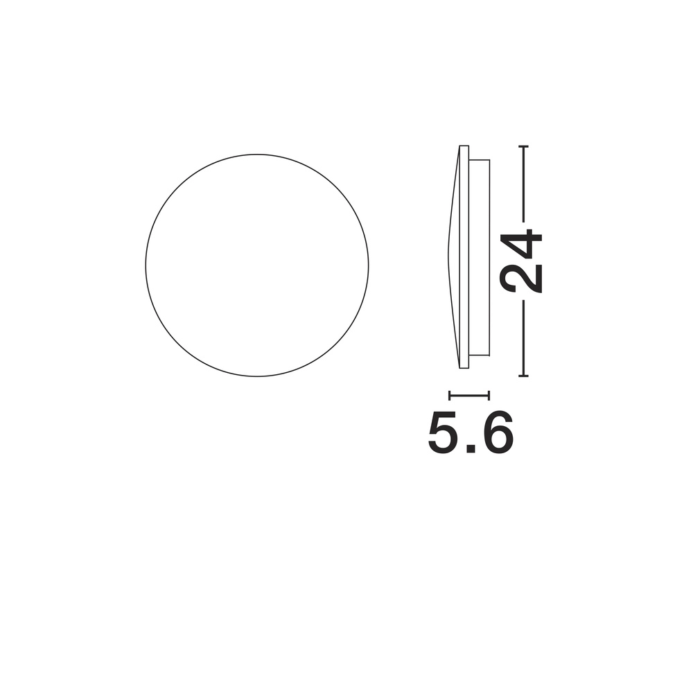 Round wall lamp Copper white Ø 24cm Lyora 5212017447357