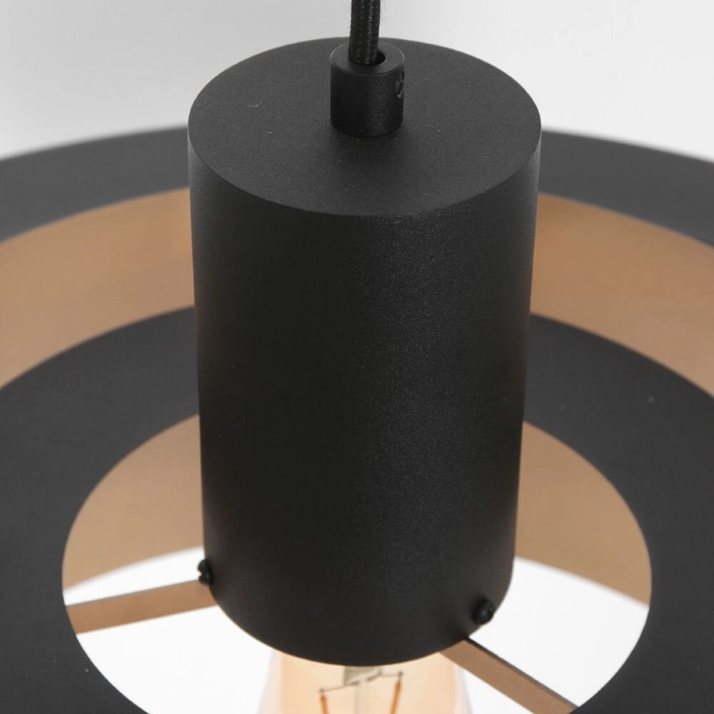 Black pendant lamp Flinter Ø 50cm Steinhauer 8712746148640