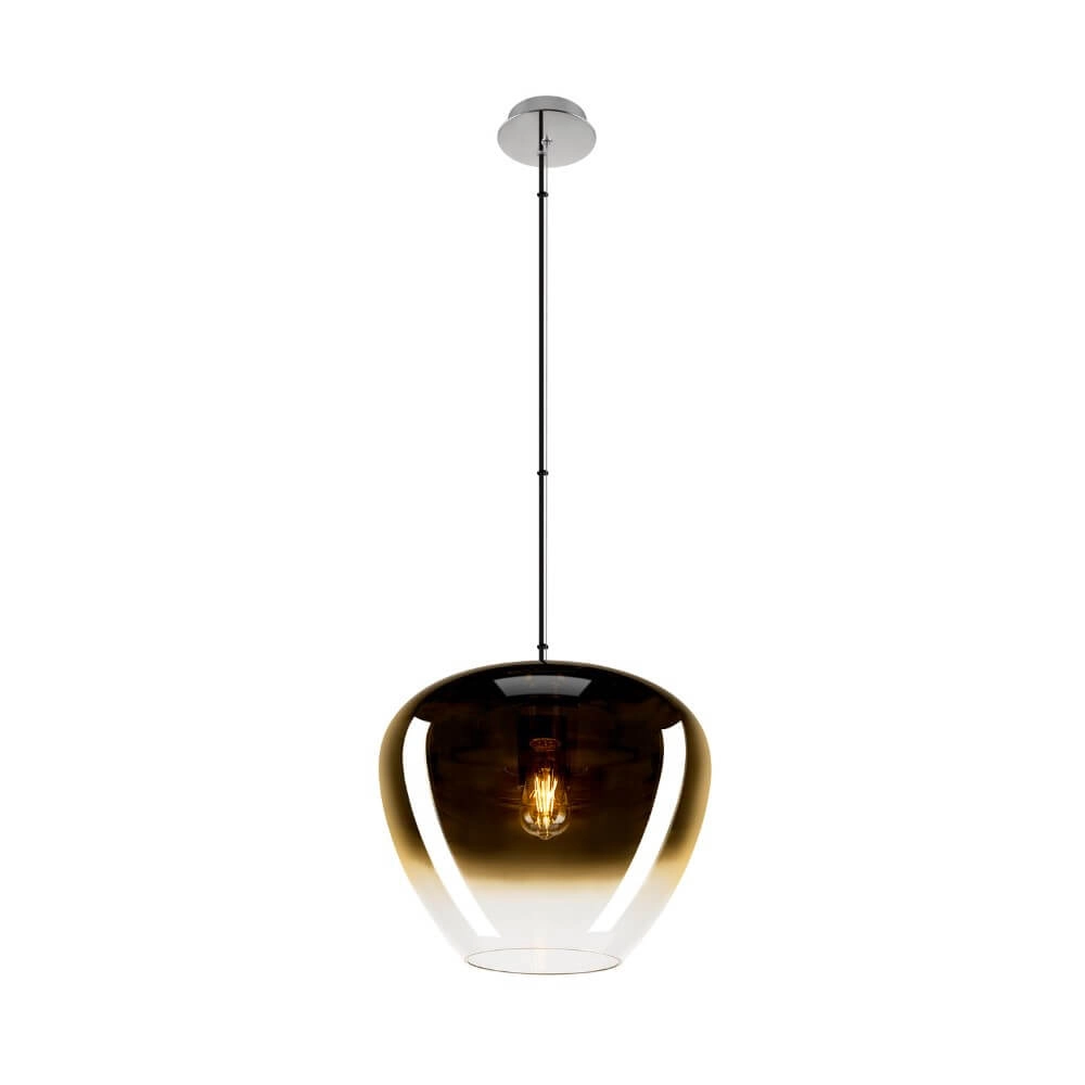 Glass pendant lamp Pantilo Ø 40cm - gold