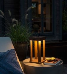 Rustic terrace lighting