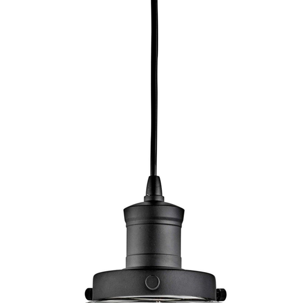 Pendant lamp Pyramid Ø 29cm black Searchlight 5053423057712