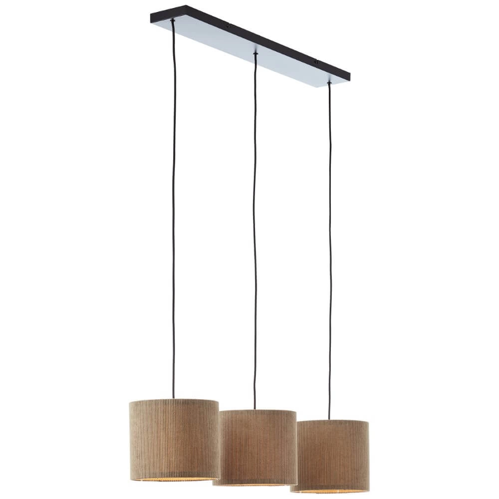 3-light pendant lamp Tony Grey design Brilliant 4004353446313