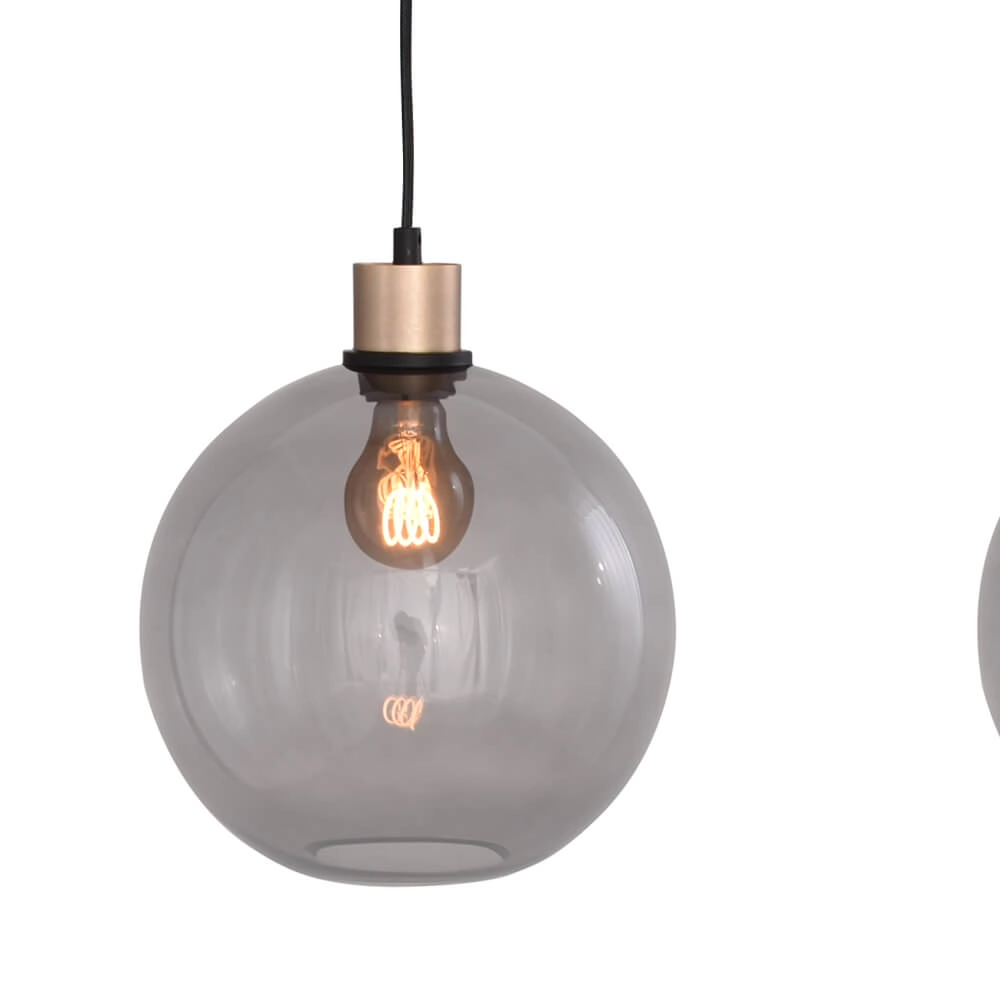 Hanging lamp Lazise 3x Ø 25cm gold Masterlight 8718121302973