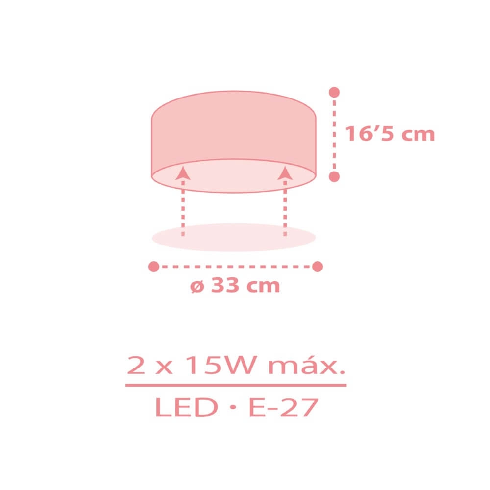 Star ceiling lamp Star light pink Dalber 8420406003368