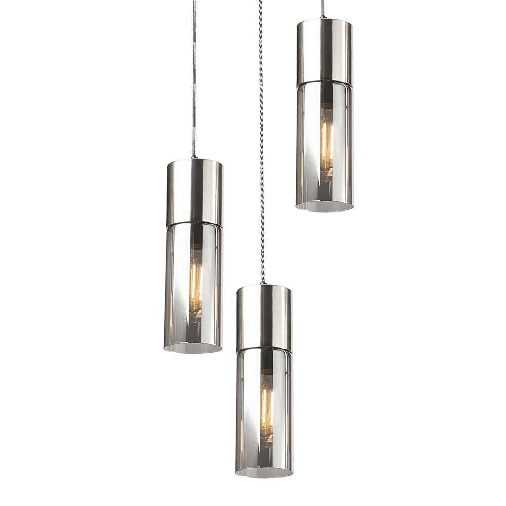 3-light pendant lamp Annika Nickel design Globo 9007371412686