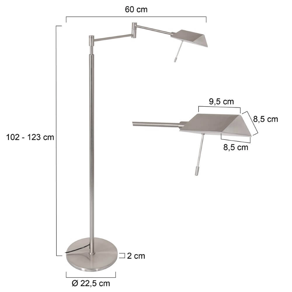 Stainless steel reading lamp Retina with led Steinhauer 8712746135688