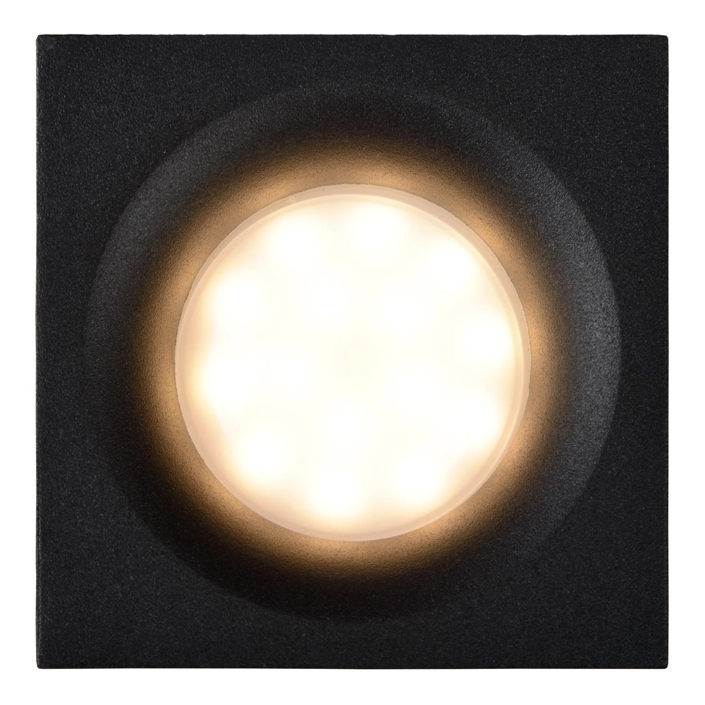 Recessed spotlight Ziva IP44 black Lucide 5411212092199