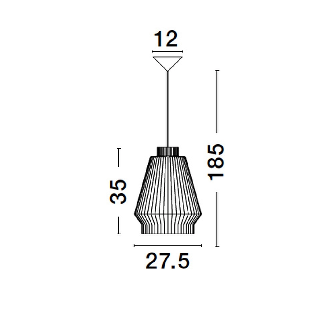 Bohemian pendant lamp Bredo Ø 27.5cm black Lyora 5212017438898