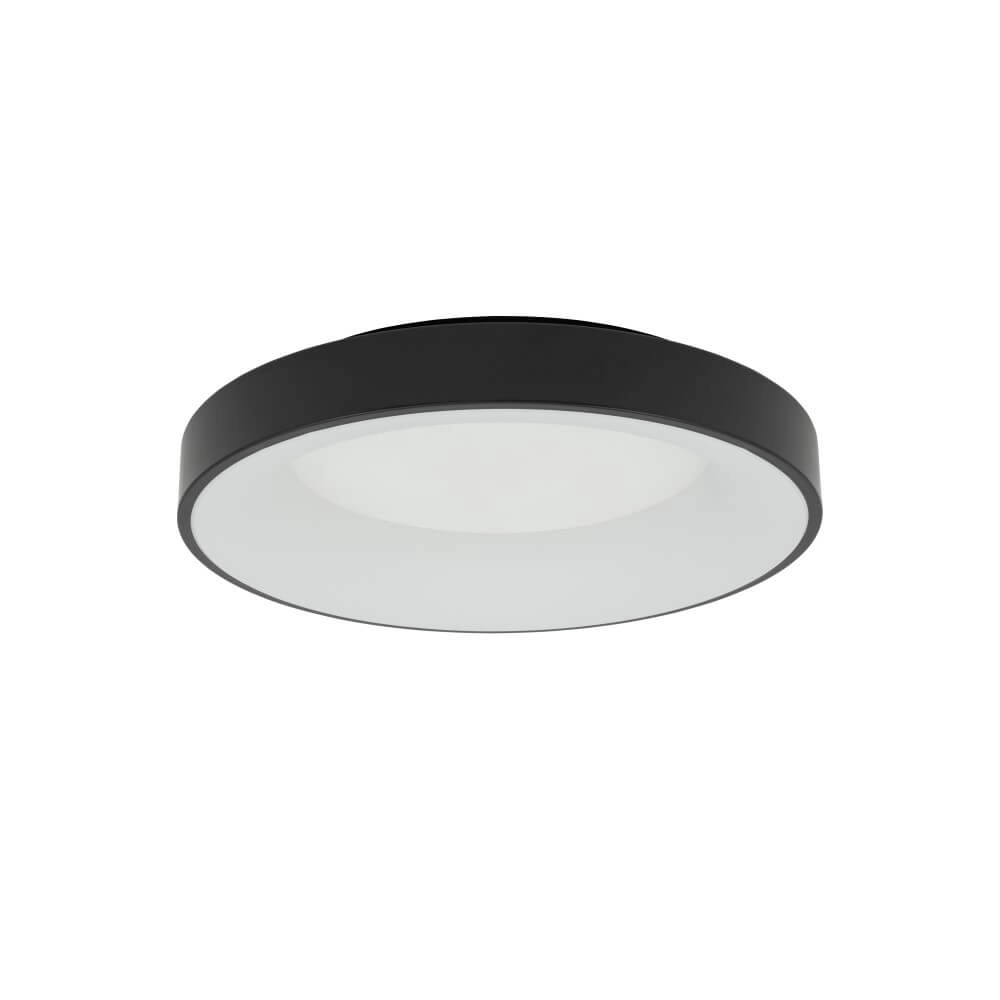 Round ceiling lamp Nikki Round black Ø 48cm