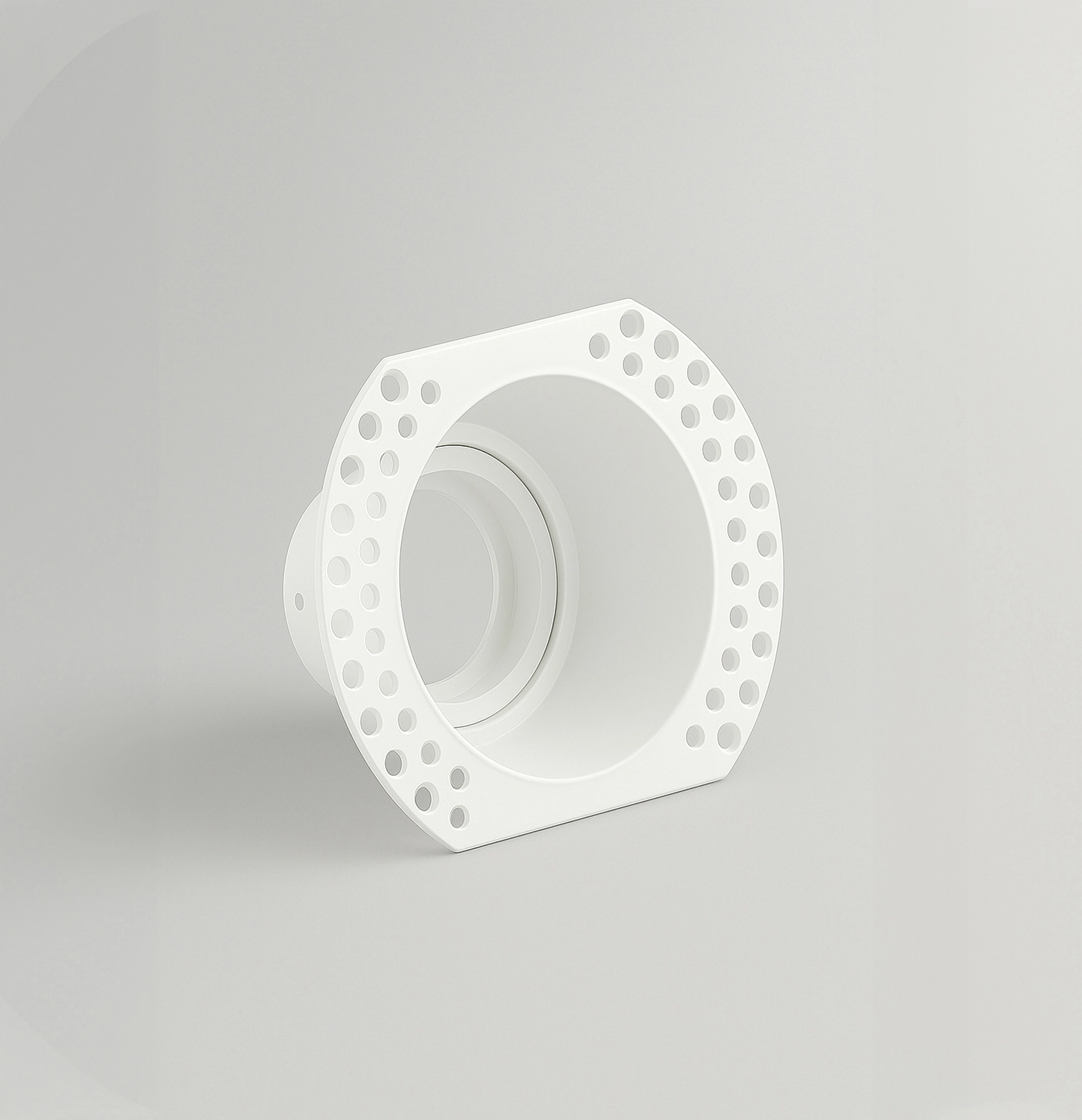 Recessed stucco spot Slim Trimless 3 IP65 orientable white